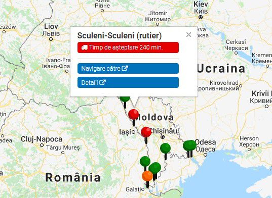 Șoferii de TIR-uri, nevoiți să aștepte ore în șir la vama Leușeni-Albița