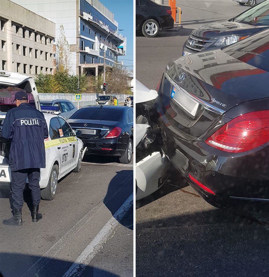 В Кишиневе автомобиль патрульной полиции попал в ДТП