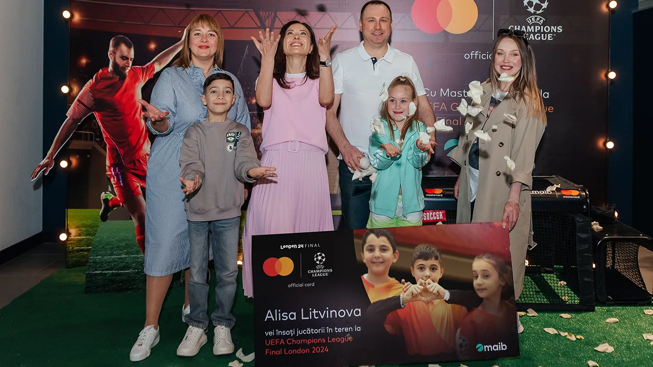 Maib и Mastercard наградили победителей, которые поедут на финал «UEFA Champions League 2024»