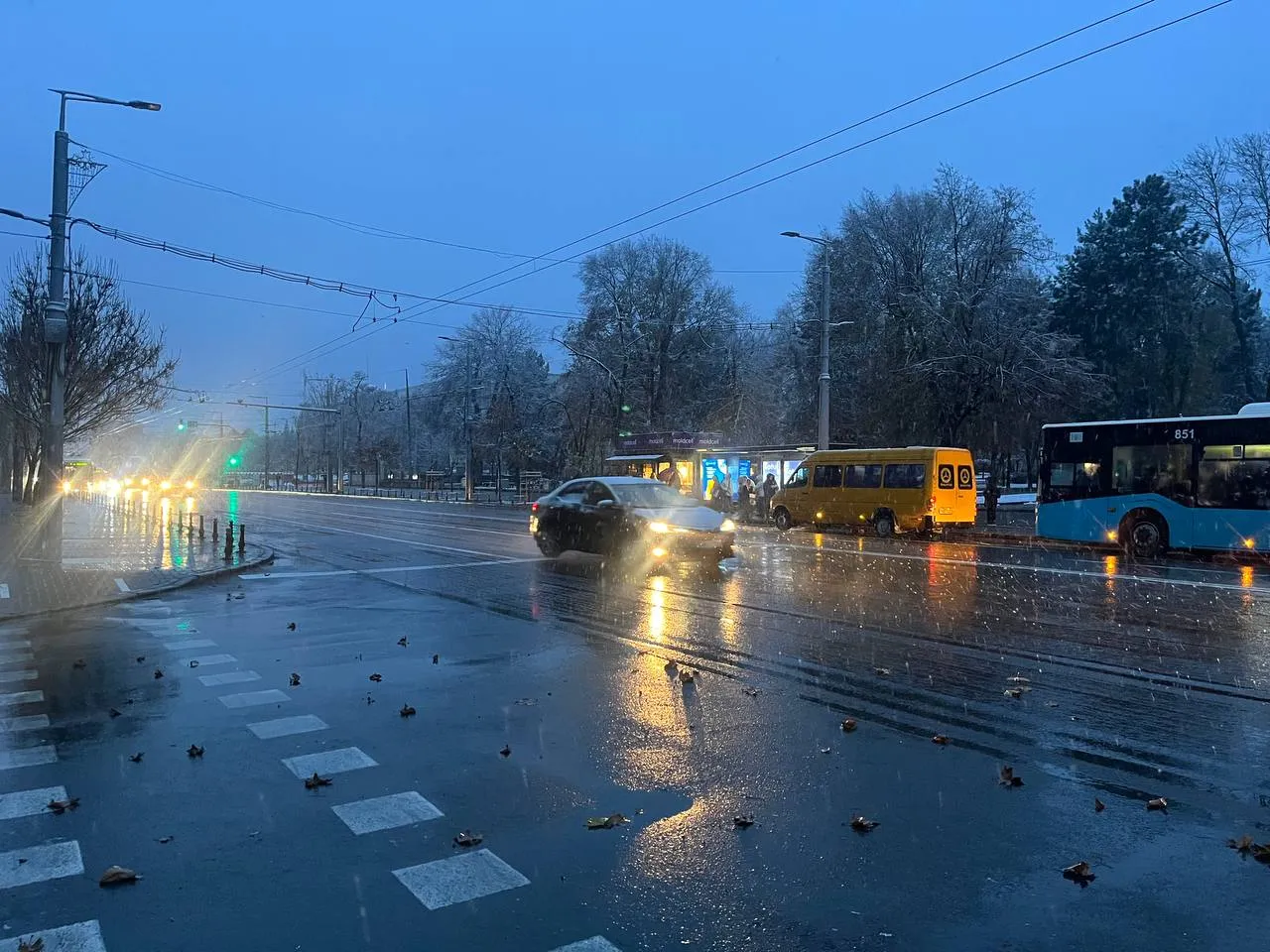 În Moldova a căzut prima zăpadă