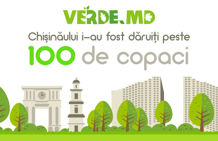 Verde.md: Chișinăul va deveni mai verde cu peste 100 de copaci