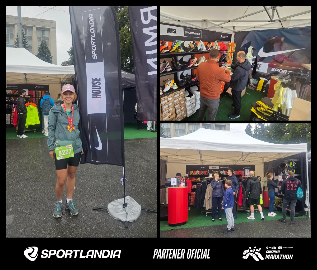 Sportlandia на Chișinău Marathon 2026: экипировка, драйв и бег под дождём