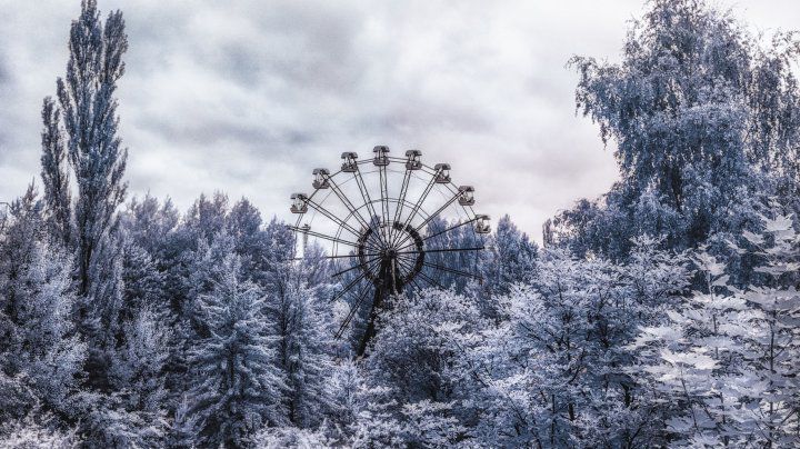 Imagini infraroșu spectaculoase de la Cernobîl