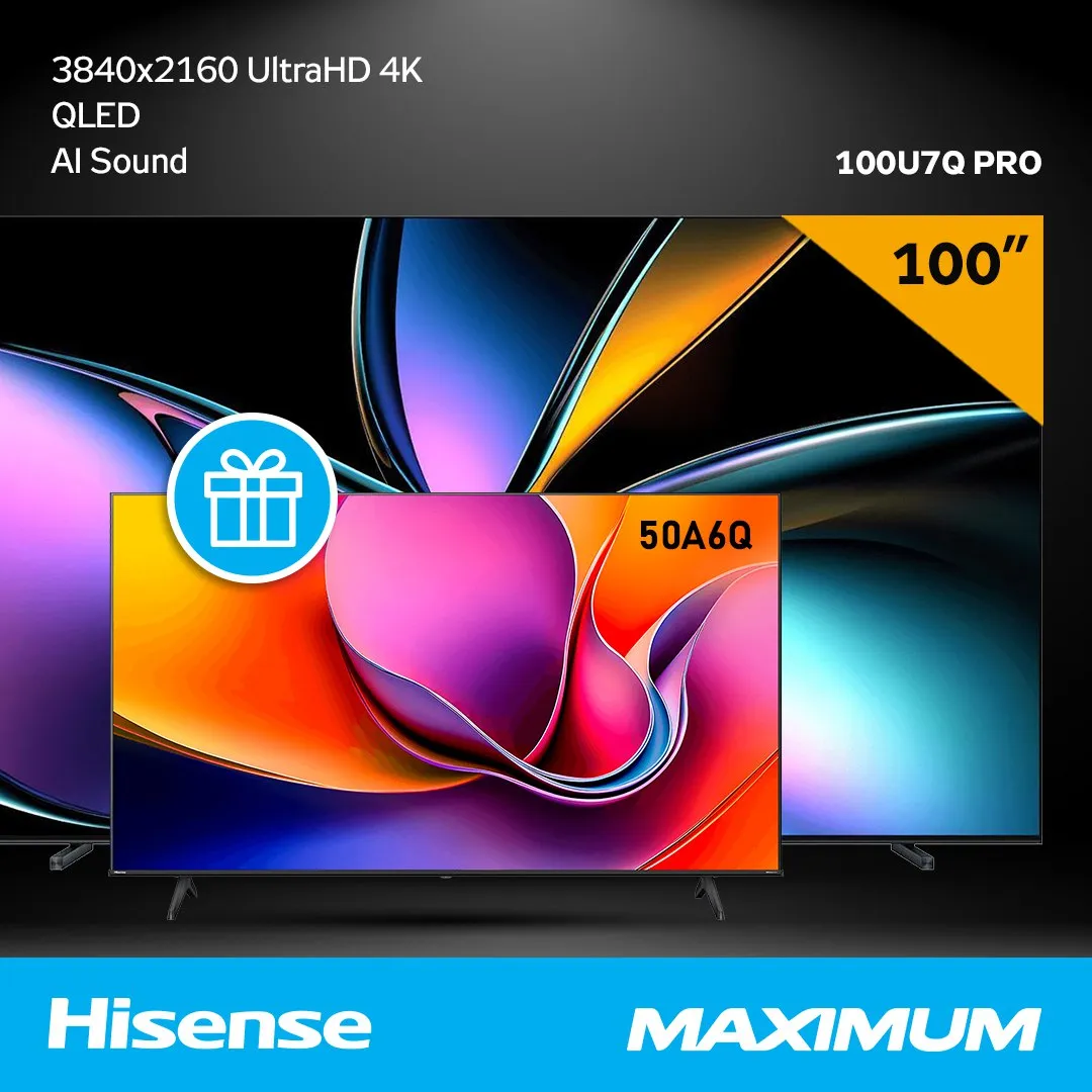 Maximum: Купи один телевизор Hisense - второй получи в подарок