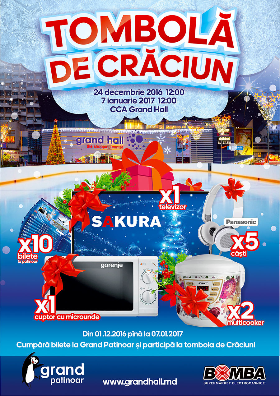 Bomba: Loterie de Crăciun la Grand Patinoar ®