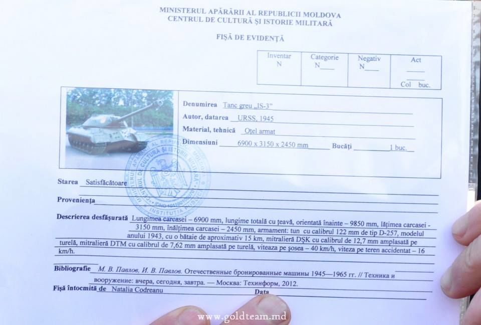 Социалисты препятствуют сносу танка в Корнештах