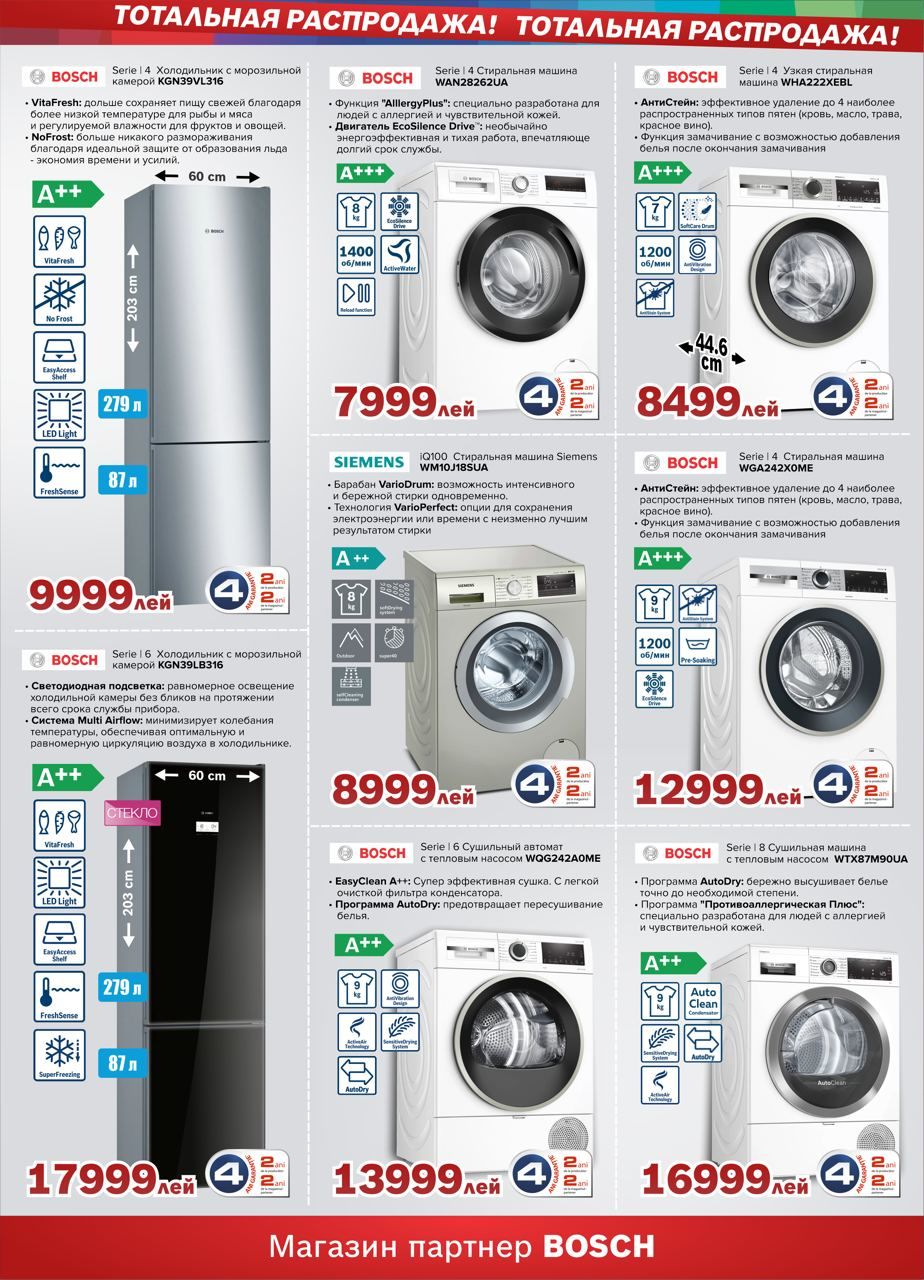 Bosch Siemens: Январская распродажа