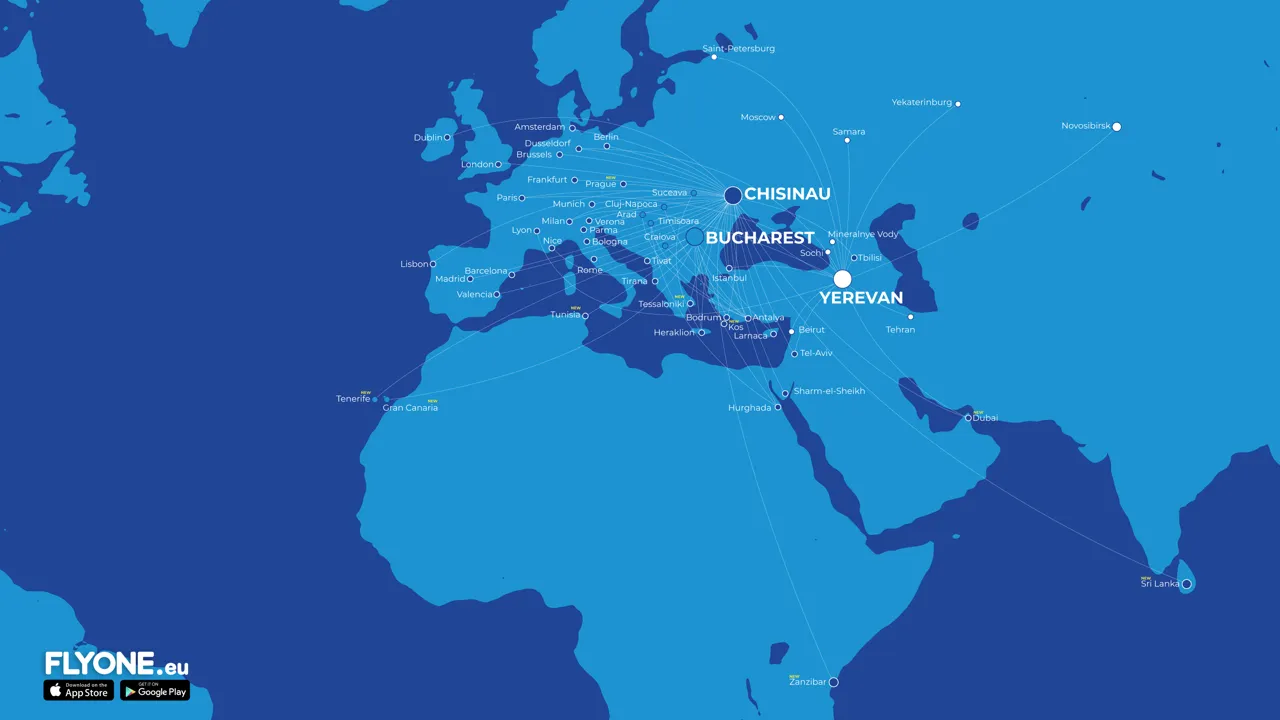 FlyOne: 2 миллиона пассажиров в 2023 году