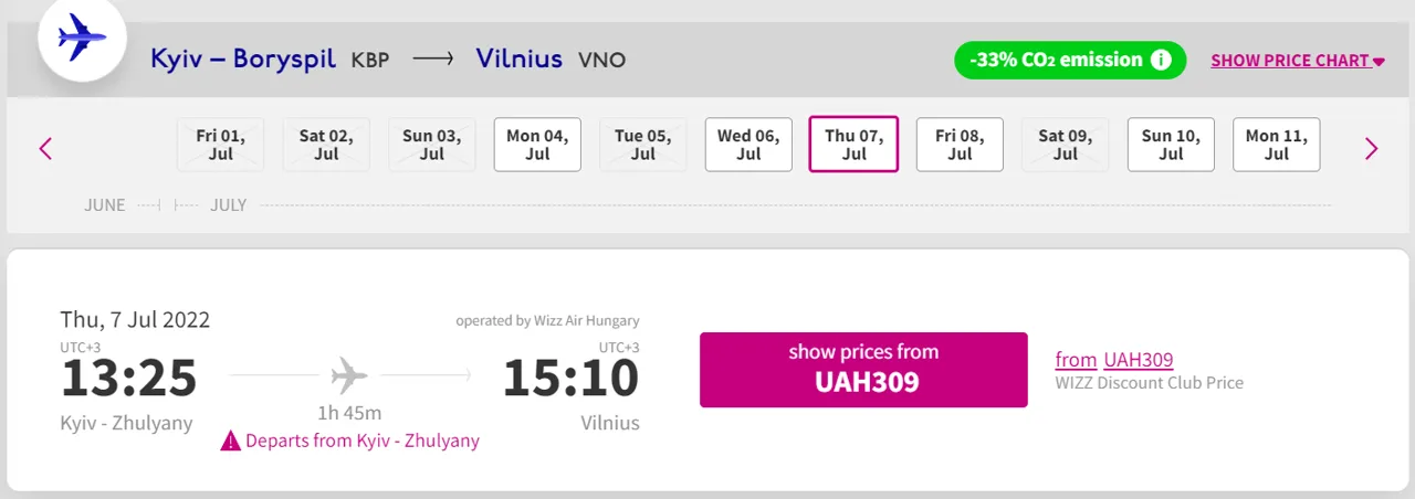 WizzAir запускает продажу билетов в Украине