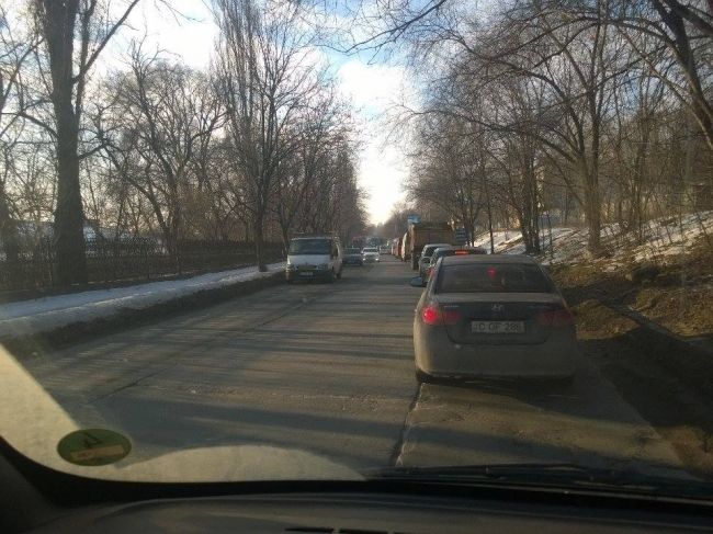 На Рышкановке из-за аварии образовались пробки