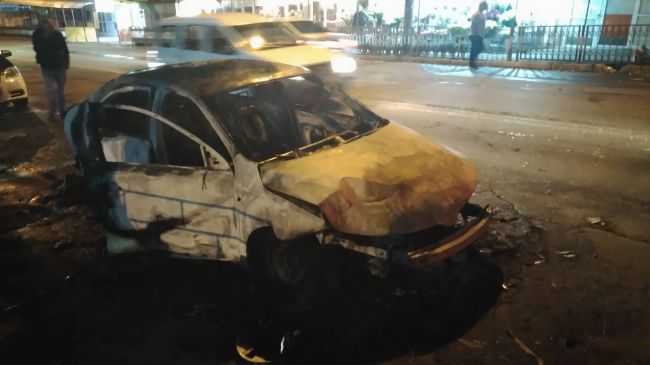 На Буюканах сгорел автомобиль