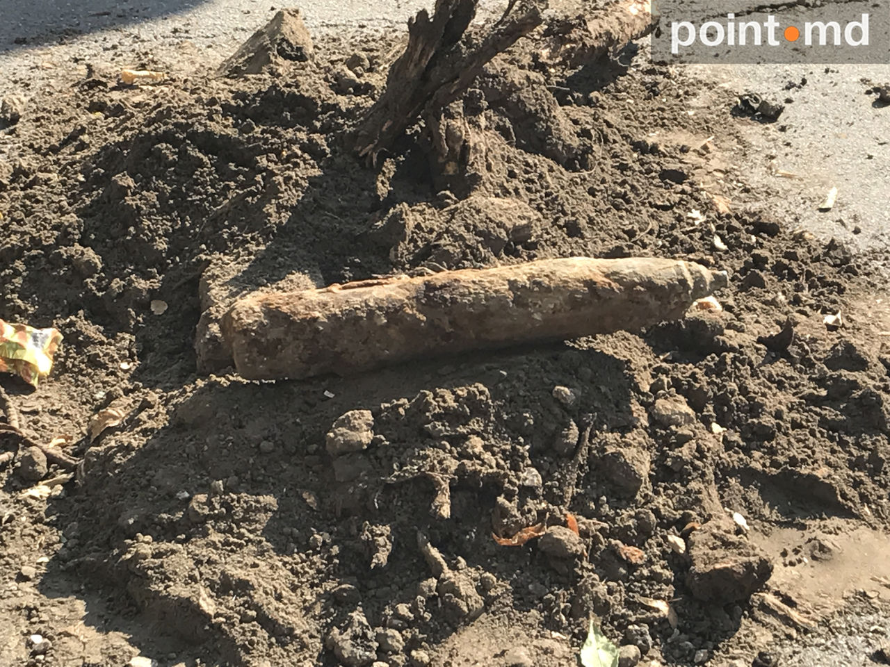 В центре Кишинева рабочие нашли снаряд