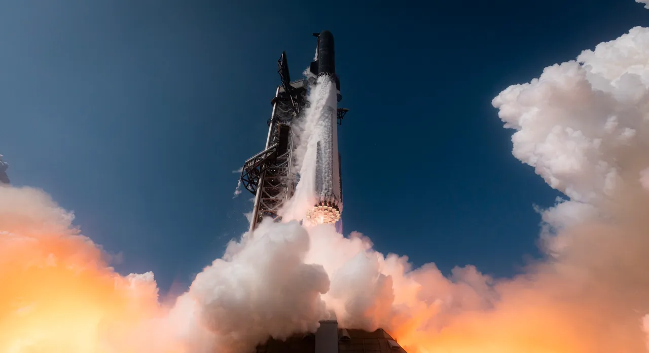 Гигантская ракета Starship прошла испытательный полет