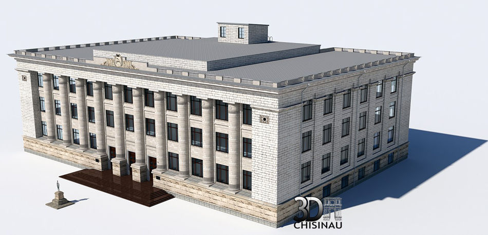 Главные здания Кишинева представлены в 3D-формате