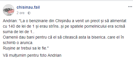 Un preot și-a alimentat mașina din banii enoriașilor, apoi a aruncat pomelnicul