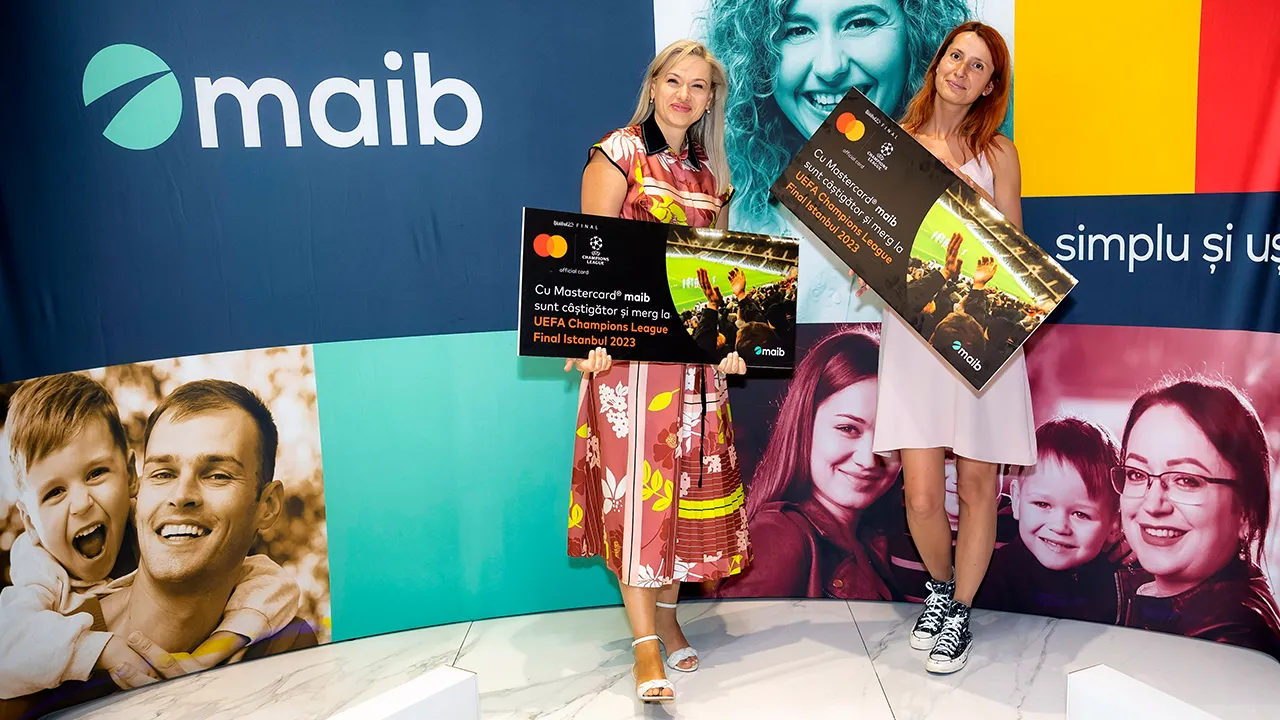 Maib и Mastercard наградили победителей, которые отправятся на финал Лиги чемпионов УЕФА