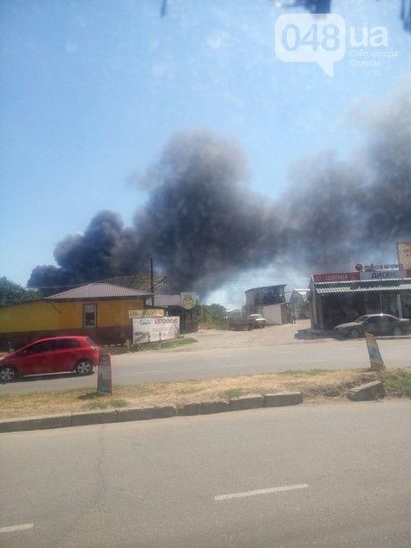 В Одессе произошел крупный пожар