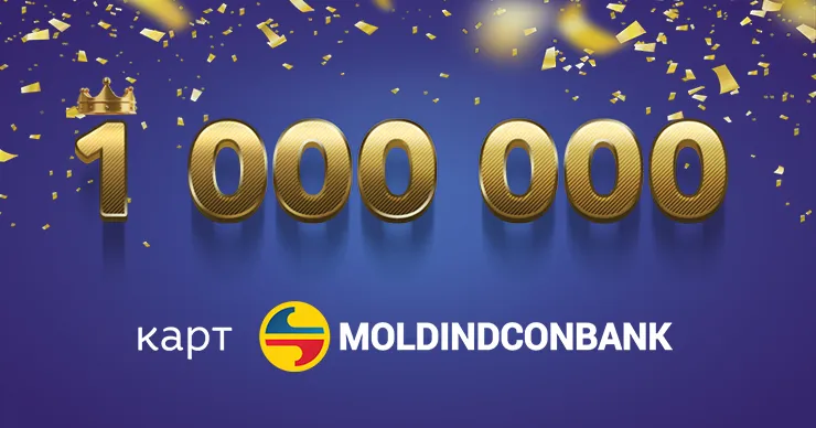 Moldindconbank – первый в Республике Молдова банк, который выпустил 1 000 000 карт