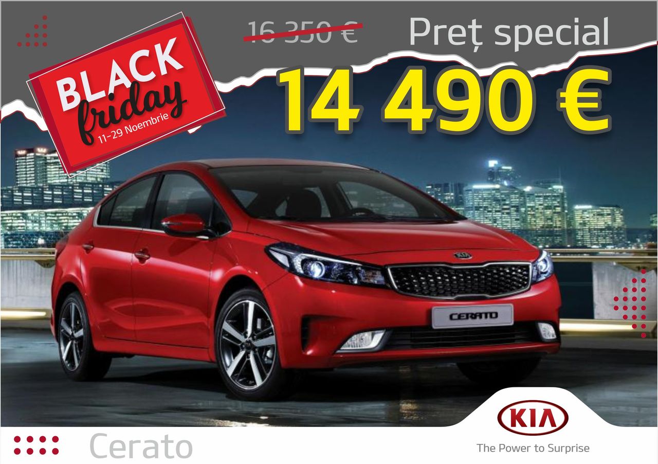 В автоцентре KIA – продолжается акция Black friday ®