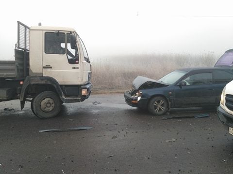 В Кожушне произошло  крупное ДТП с участием 10 машин