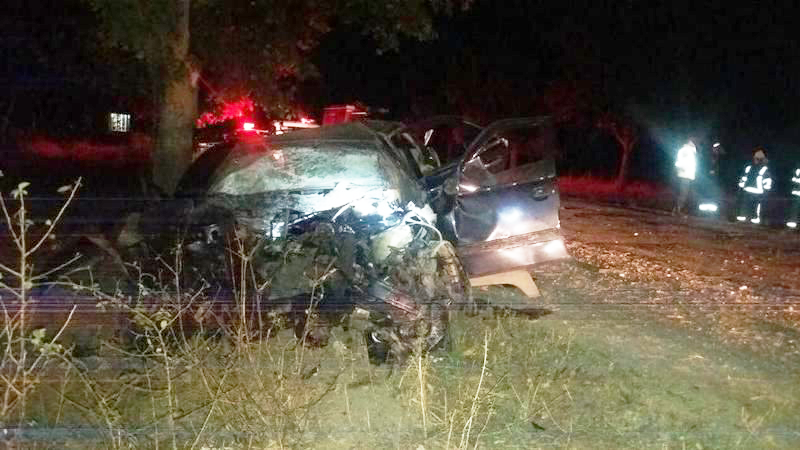 Автомобиль врезался в дерево в Криулянах: 5 человек госпитализированы