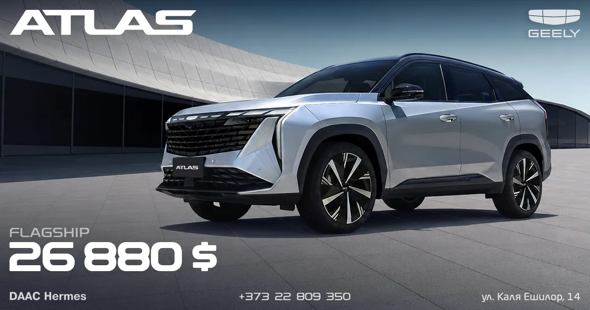 Geely - №1 на автомобильном рынке Молдовы