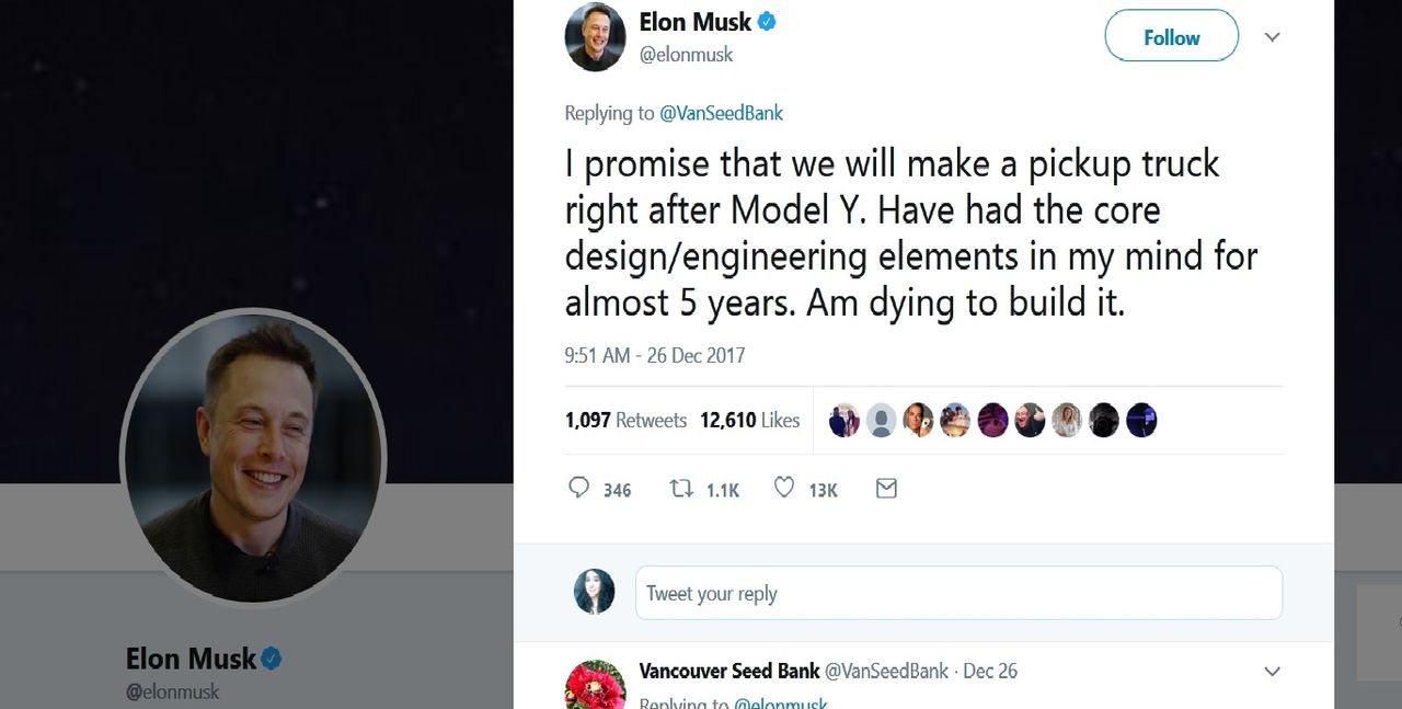 Elon Musk vorbește serios. Tesla chiar va construi un pick-up