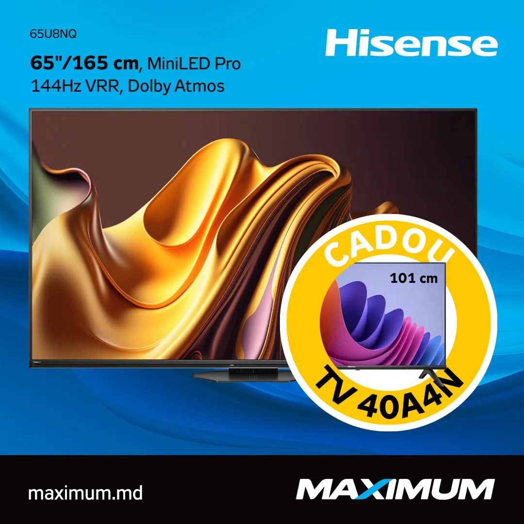 Акция от Hisense в Maximum: покупай ТВ или проектор — получай телевизор в подарок