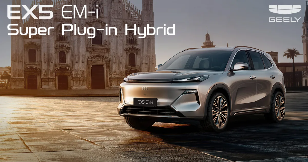 Super Plug-in Hybrid Geely EX5 EM-i a obținut dintr-odată patru premii prestigioase