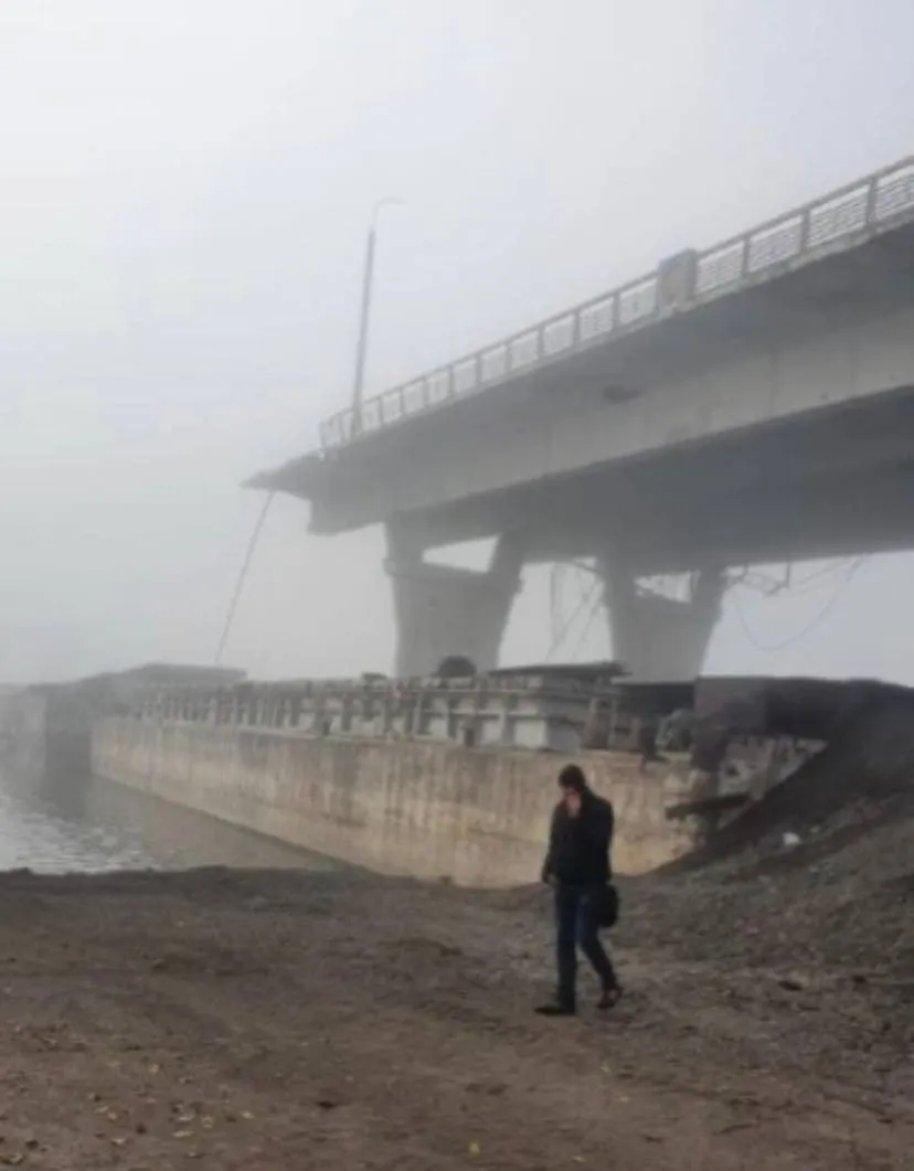 В Херсоне разрушен Антоновский мост