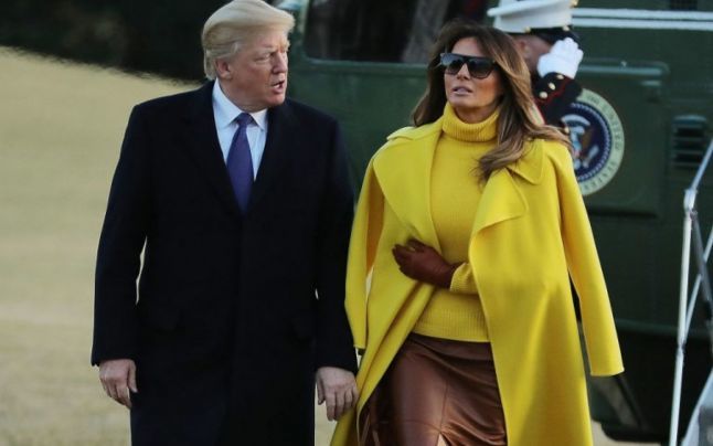 Melania şi Donald Trump, afectuoşi după izbucnirea scandalului sexual cu o starletă