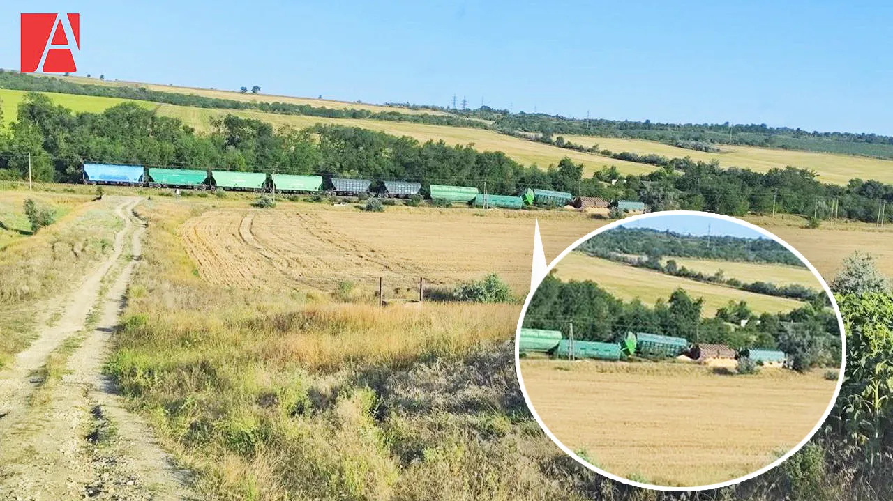 На юге Молдовы сошёл с рельсов грузовой состав