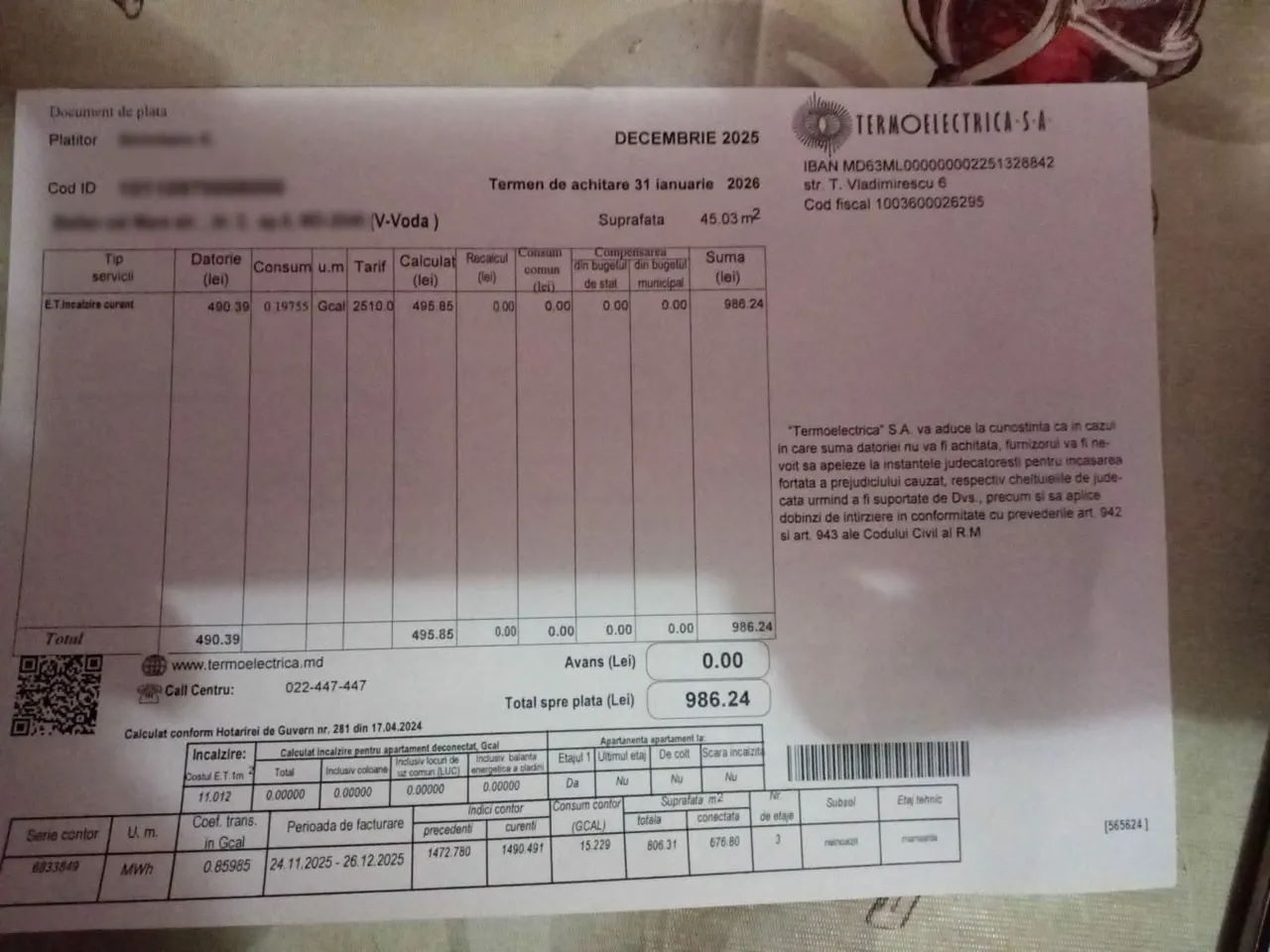 Жители Кишинёва шокированы счетами за отопление: более 5 000 леев за декабрь