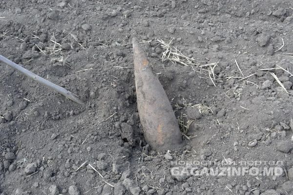 В Вулканештах во время полевых работ нашли неразорвавшиеся снаряды времен ВОВ