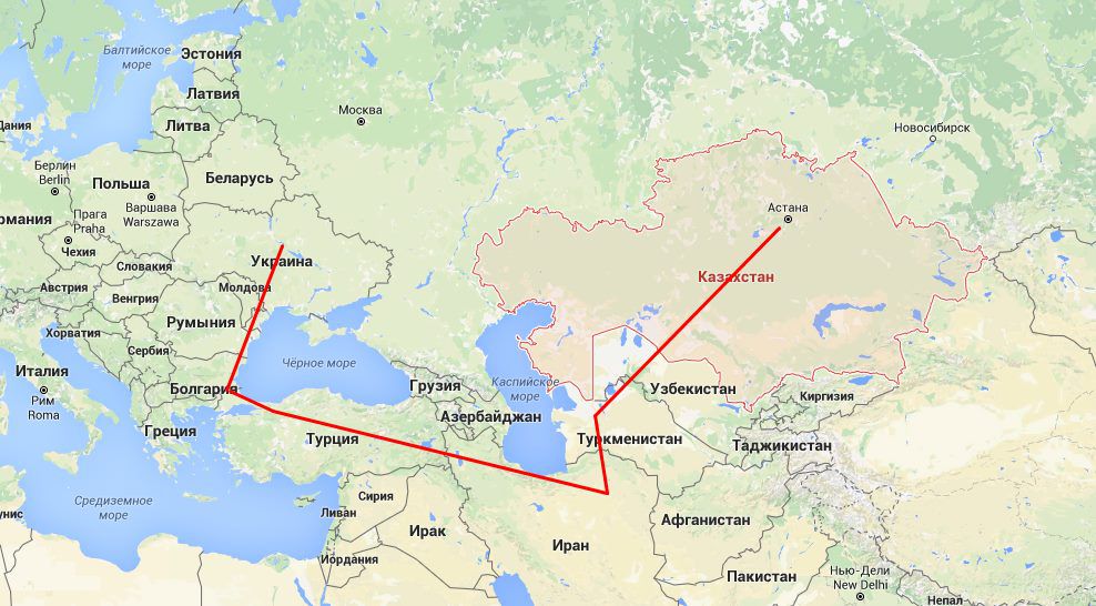 Казахстан можно ли уехать. Путь в Казахстан через Турцию. Из России в Турцию через Казахстан маршрут. Москва Казахстан дорога. От Украины до Казахстана.