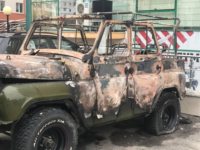 Стали известны подробности о сгоревшем на Буюканах автомобиле