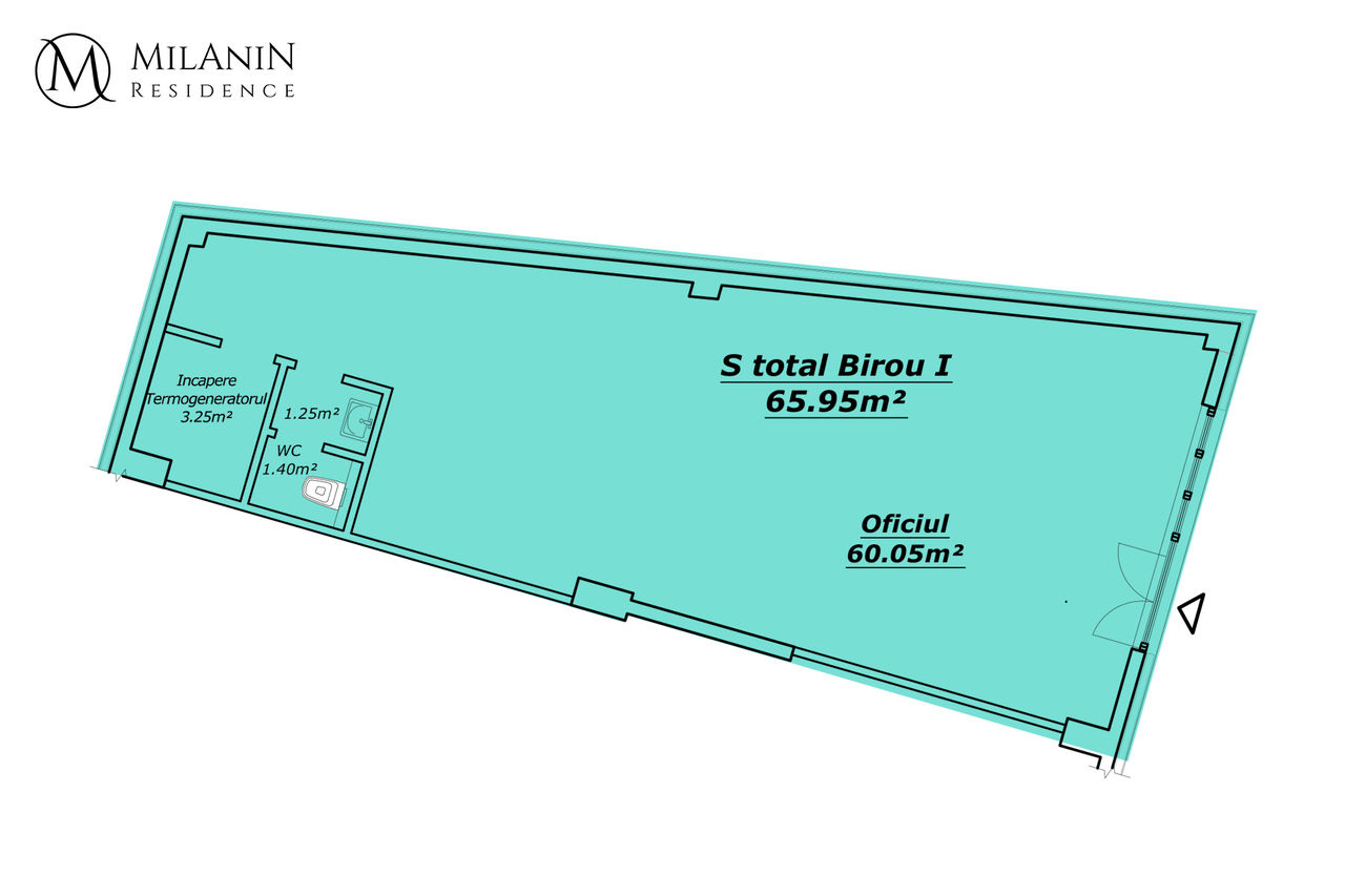 Milanin Residence: Продаётся офис/ShowRoom на 65.95 м2 в самом центре столицы ®