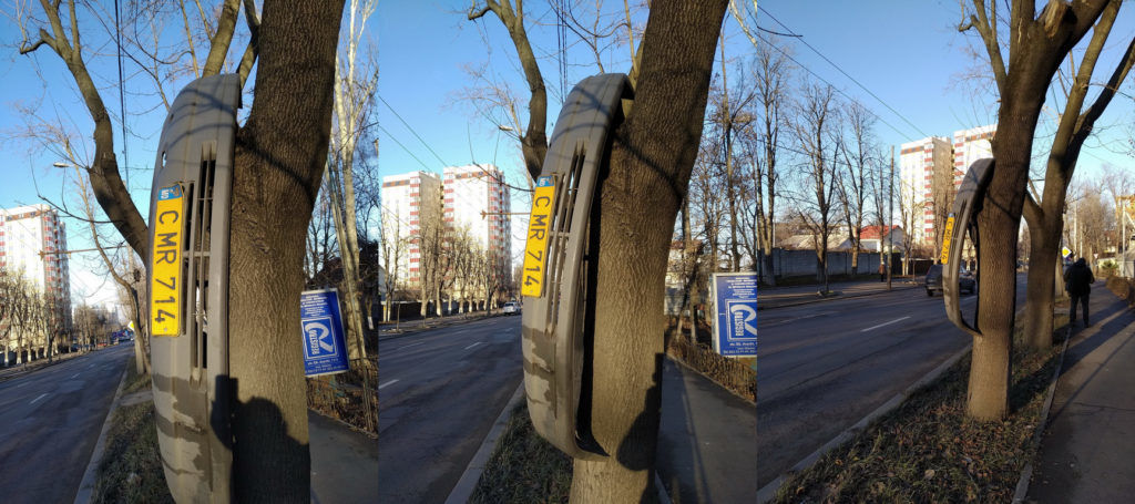 В Кишиневе водитель маршрутки потерял бампер с номером