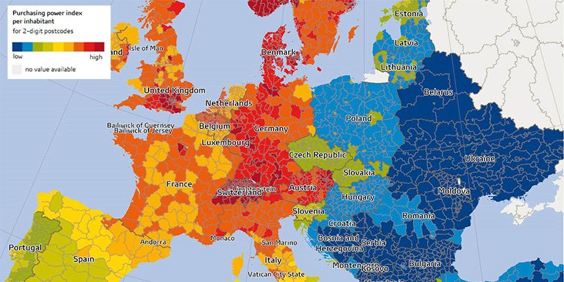 Молдова, Украина и Беларусь - самые бедные страны Европы