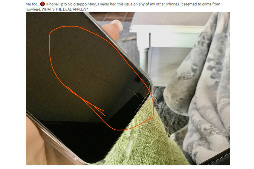 В Сети жалуются на качество Apple: iPhone 11 царапается от воздуха