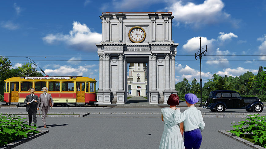 Создан проект Кишинева 1939 года в 3D визуализации