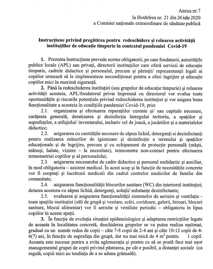 Без утренников и по 12 детей в группе: названы правила работы детсадов в Молдове