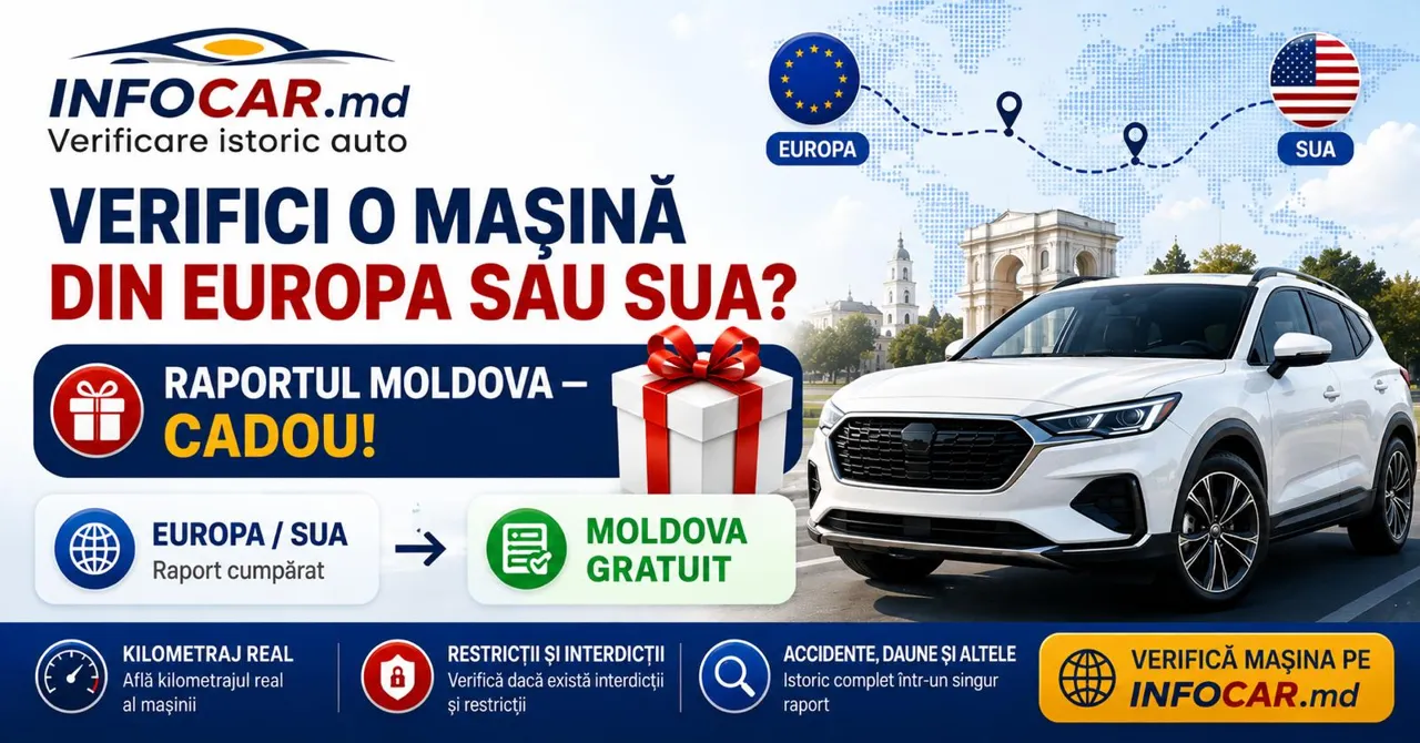 Infocar.md a lansat o ofertă specială pentru verificarea automobilelor. Un automobil — mai multe istorii