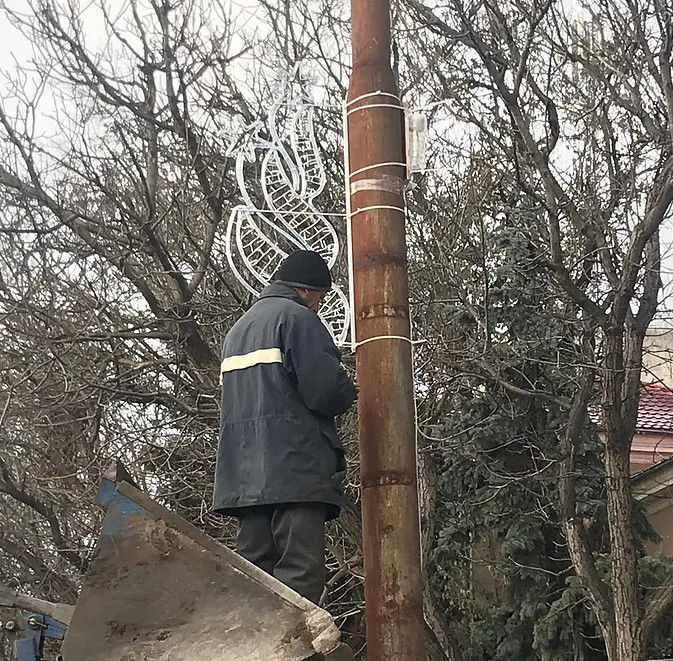 В Вулканештах установят ели из металлического каркаса и иллюминации