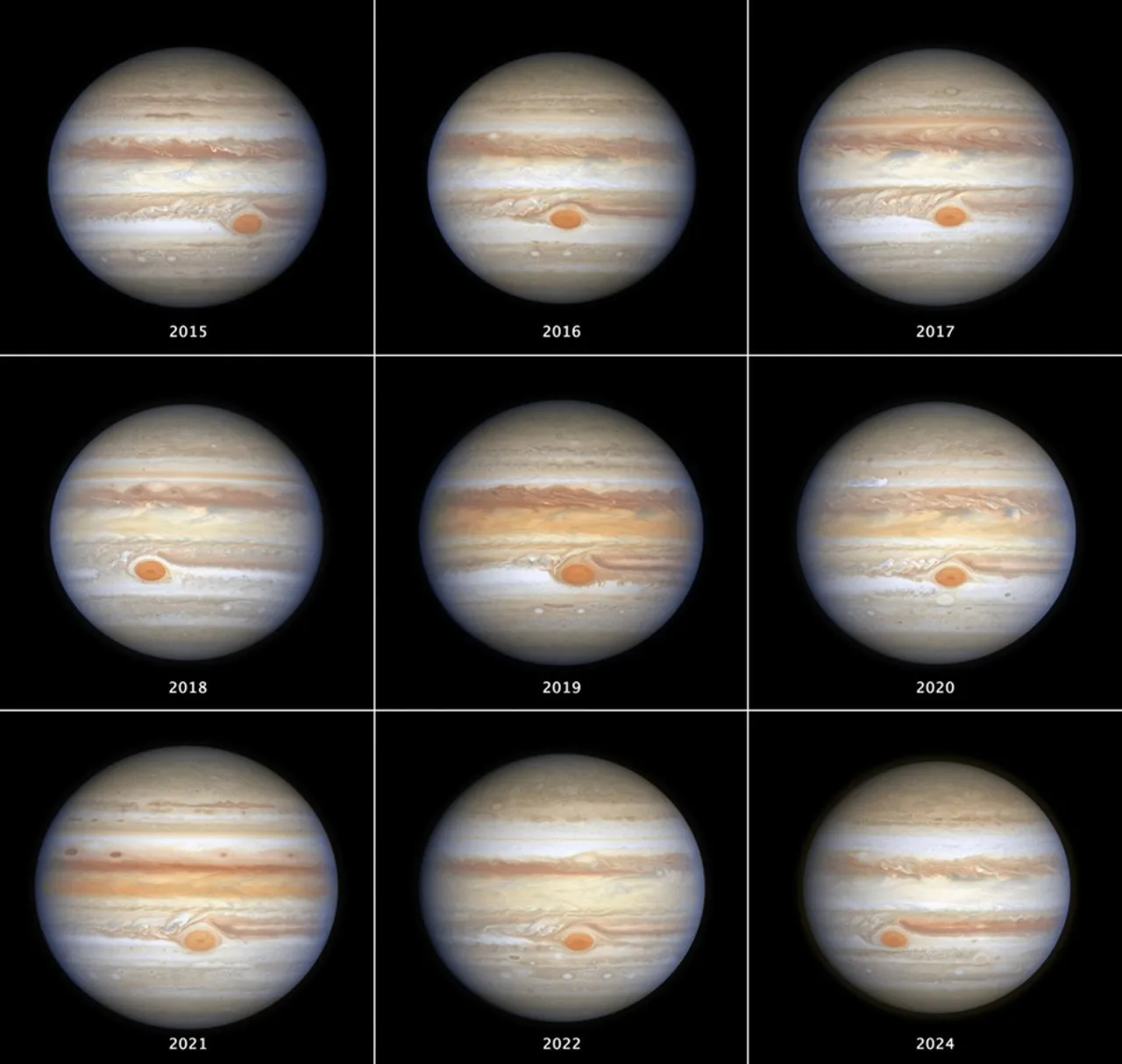 NASA a arătat schimbări radicale pe Jupiter, Saturn, Uranus și Neptun în zece ani