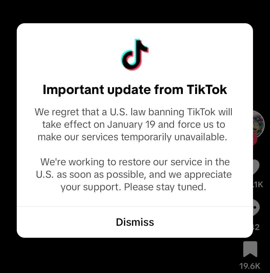 TikTok a fost dezactivat în SUA: Rețeaua socială a dispărut din App Store și Google Play