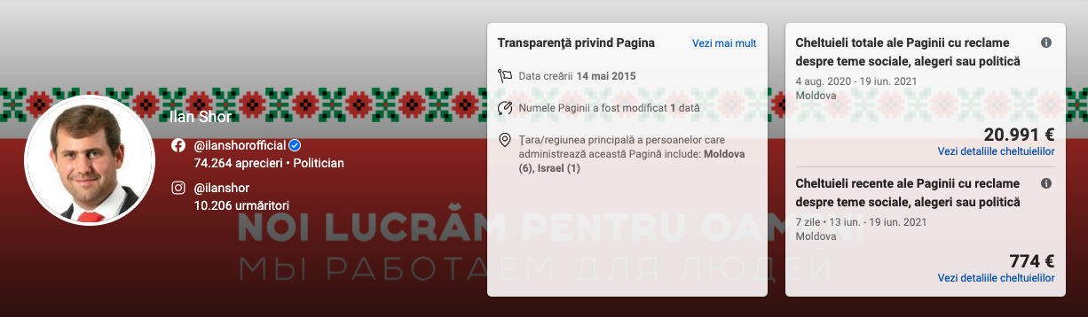 Политики Молдовы тратят десятки тысяч евро на рекламу в Facebook