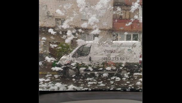 Москву засыпало снегом