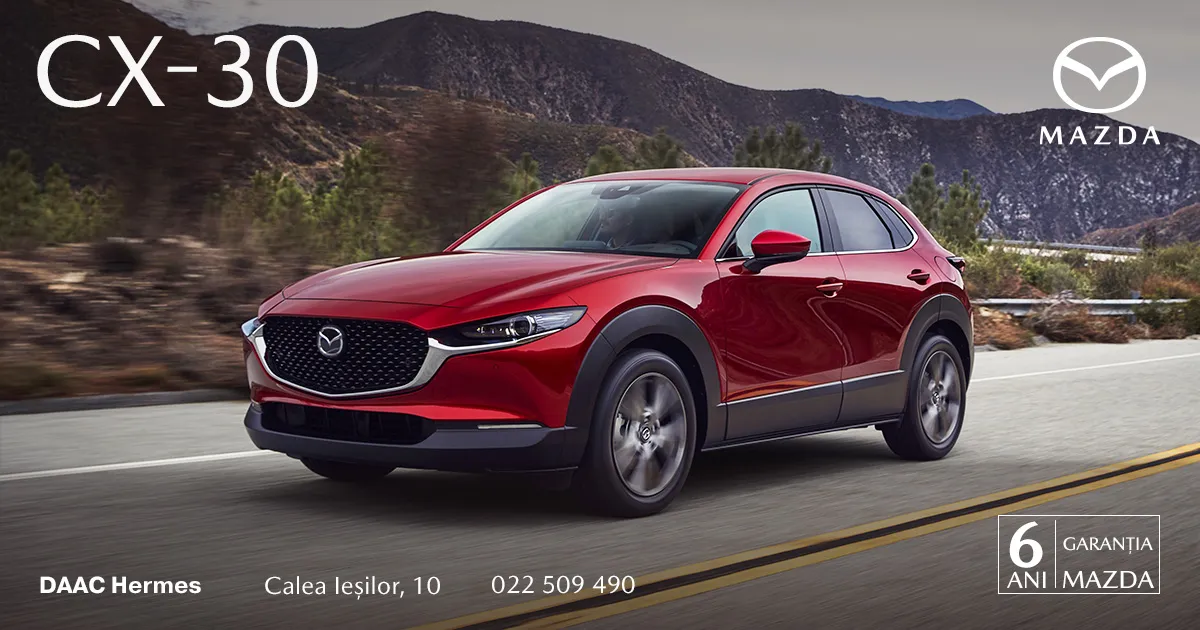 Mazda CX-30 — arta mișcării care a devenit mai accesibilă