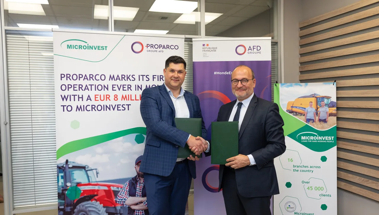 Microinvest заключает первое партнерство с Proparco в Молдове, получая кредит в 8 млн евро